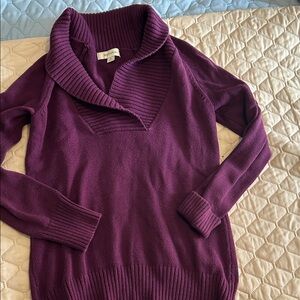 Merona Women's Deep Purple Cowl Neck Sweater